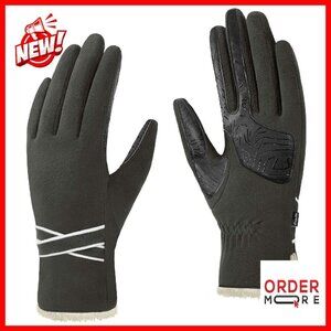 Women's Winter Fleece Gloves Touchscreen Cold Weather Stretch One Size